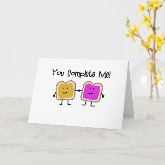 PB en J Kaart (Gele Bloem)