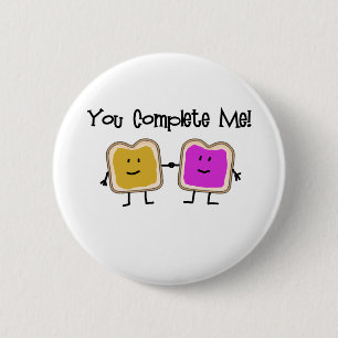 PB en J Ronde Button 5,7 Cm