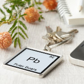Pb - Ijsberen Leuke Chemie Elementsymbool Sleutelhanger (Zijkant)