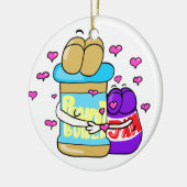 Pb&j Bestfreinds-afbeelding Keramisch Ornament (Links)