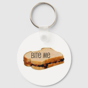 PB&J "BITE ME" SANDWICH PRINT SLEUTELHANGER