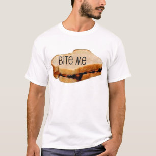 PB&J "BITE ME" SANDWICH PRINT T-SHIRT