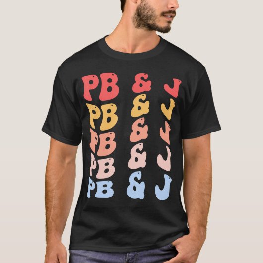 PB J Groovy pindakaas en gelei T-shirt (Voorkant)