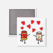 "PB&J Love" Magneet (Voorkant / Achterkant)