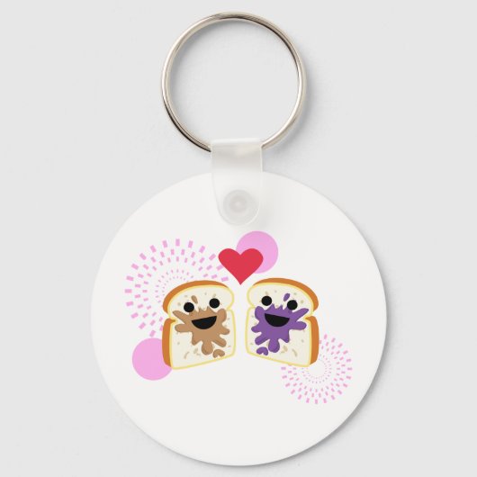 PB & J Love Sleutelhanger (Voorkant)