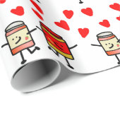 PB&J Love Wrapping Paper Cadeaupapier (Rol Hoek)