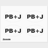 PB+J OVALE STICKER (Vel)