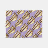 PB&J Peanut Butter en Grape Jam Sandwich Fleece Deken (Voorkant (Horizontaal))