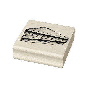 PB&J Peanut Butter en Jelly PBJ Sandwich Stamp Rubberstempel
