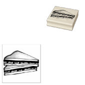 PB&J Peanut Butter en Jelly PBJ Sandwich Stamp Rubberstempel (Gestempeld)