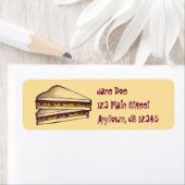 PB&J Peanut Butter en Jelly Sandwich Lunch Labels (Insitu)