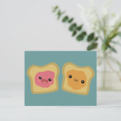 PB&J Toast Briefkaart (Staand voorkant)
