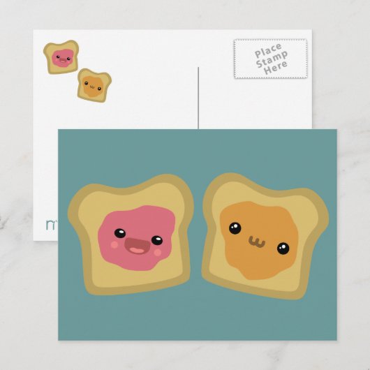 PB&J Toast Briefkaart (Voorkant / Achterkant)