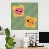 PB&J Toast Poster (Thuiskantoor)