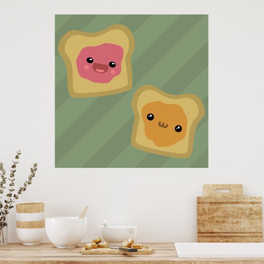 PB&J Toast Poster (Keuken)