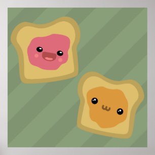 PB&J Toast Poster