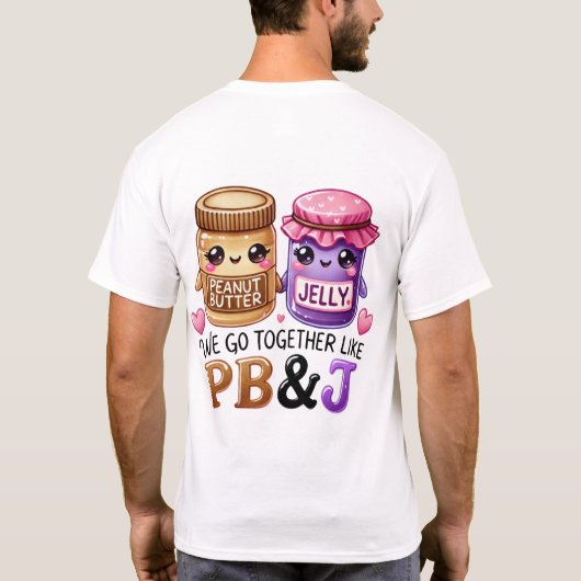 PB & JE Valentijns T-Shirt (Achterkant)