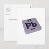 Pb-lood Briefkaart (Voorkant / Achterkant)
