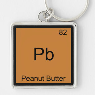 Pb - Peanut Butter Funny Element Chemistry T-Shirt Sleutelhanger