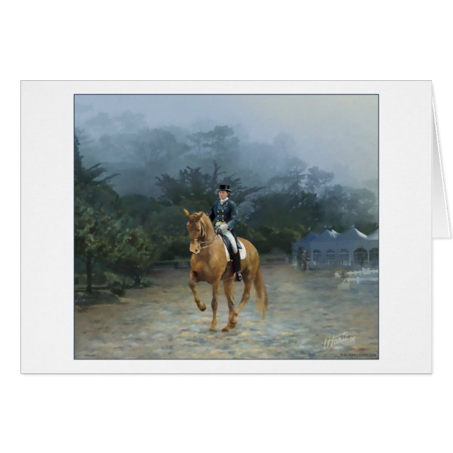 PB Piaffe Dressage Horse Art (Voorkant Horizontaal)