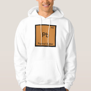 Pb - Pindakaas Chemie Periodiek Systeem Symbool Hoodie