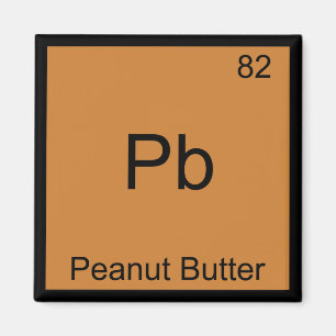 Pb - Pindakaas Chemie Periodieke Tabel Symbool Magneet