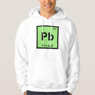 Pb - Pine Bluff Arkansas Scheikunde Periodiek Syst Hoodie