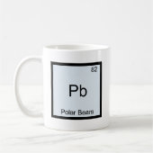 Pb - Polar Beren Funny Chemistry Element Symbol Koffiemok (Links)