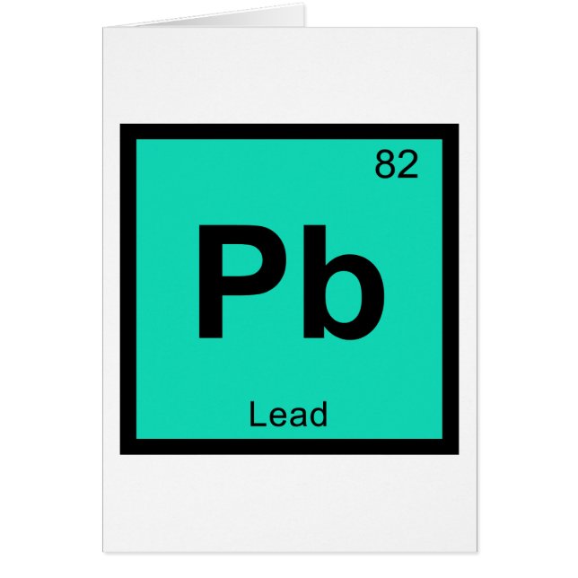 Pb - Tabelsymbool-element voor leidende scheikunde (Voorkant)