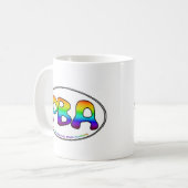 PBA White Oval 15oz Mok (Voorkant links)