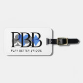 PBB Bagage Label - Blauw (Voorkant horizontaal)