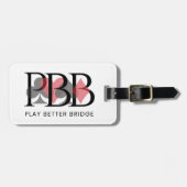 PBB Bagage Label - Rood (Voorkant horizontaal)