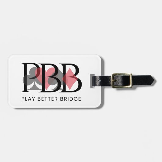 PBB Bagage Label - Rood (Voorkant horizontaal)