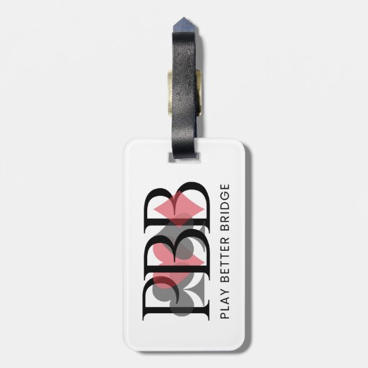 PBB Bagage Label - Rood (Achterkant verticaal)
