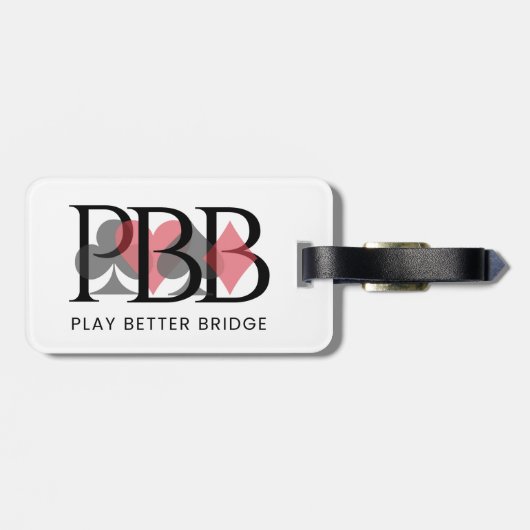 PBB Bagage Label - Rood (Achterkant horizontaal)