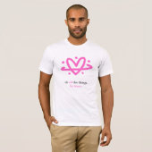 PBB: Doe Alle Dingen T-Shirt (Wit/Roze) (Voorkant volledig)