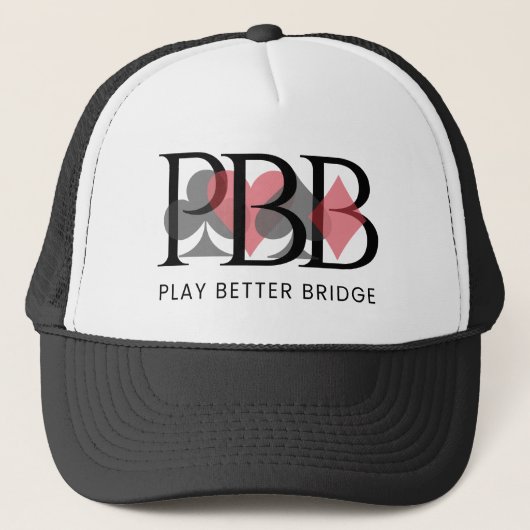 PBB Hat - Red Logo Trucker Pet (Voorkant)