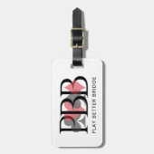 PBB Luggage Tag - Red Bagagelabel (Voorkant verticaal)