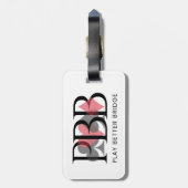 PBB Luggage Tag - Red Bagagelabel (Achterkant verticaal)