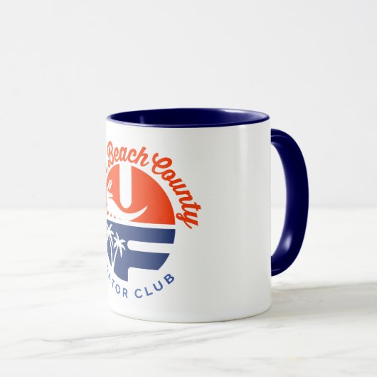 PBC Gator Club® tweekleurige koffie mok (Voorkant rechts)