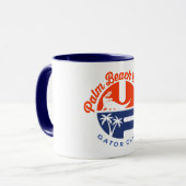 PBC Gator Club® tweekleurige koffie mok (Voorkant links)