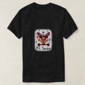 PbE7 PE Teacher Reindeer Kerstmis Merry Xmas PE T T-shirt (Design voorkant)