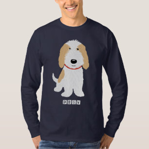 PBGV Cute Cartoon Oranje & White Dog T-Shirt