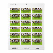PBGV-kleuren Donkere tekst Aangepaste kleur Etiket (Full Sheet)