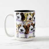 PBGV Pack Tweekleurige Koffiemok (Links)