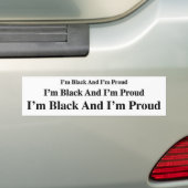 PBI - Black en Proud Bumpersticker (Op auto)