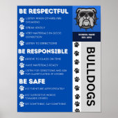 PBIS School Wide Expectations- Bulldog Poster (Voorkant)