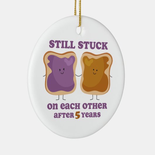 PBJ 5th Jubileum Keramisch Ornament (Rechts)