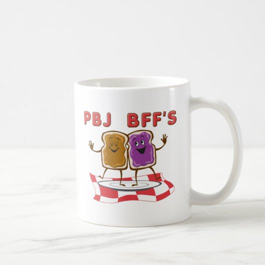 PBJ BFF Funny Mug Koffiemok (Rechts)