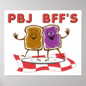 PBJ BFF Funny Poster (Voorkant)